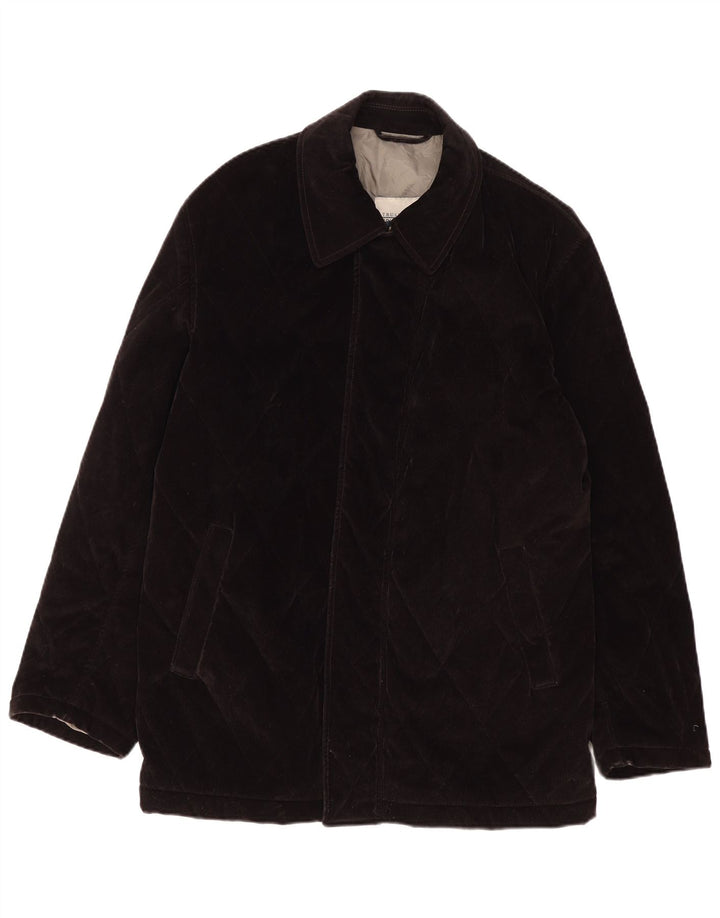 Jaqueta masculina de veludo acolchoado Trussardi IT 50 grande marrom