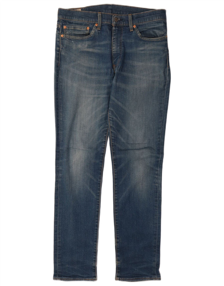 LEVI'S Masculino 511 Slim Jeans W34 L34 Azul Algodão