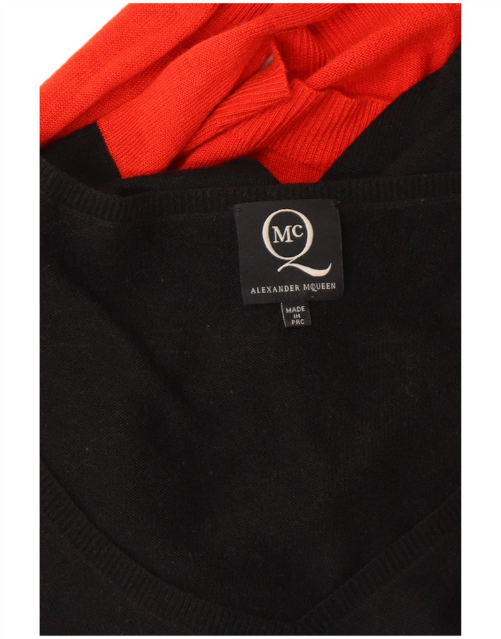 ALEXANDER MCQUEEN Vestido jumper feminino IT 42 Médio Preto Viscose Designer