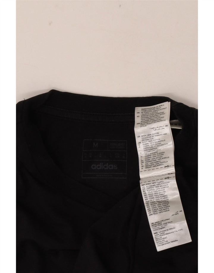 Camiseta Adidas Masculina Regular Fit Graphic Top Médio Algodão Preto