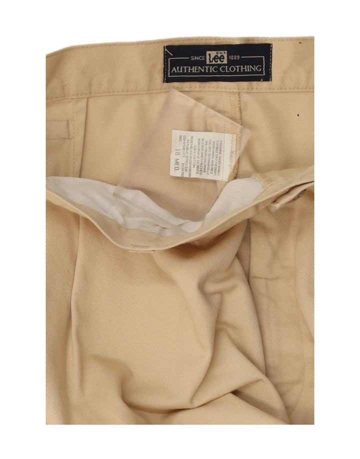 LEE Womens Pegged Chino Trousers US 18 2XL W34 L31 Beige Cotton Vintage Lee and Second-Hand Lee from Messina Hembry 