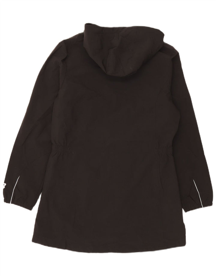 Capa de chuva com capuz feminino New Balance UK 14 poliéster preto médio