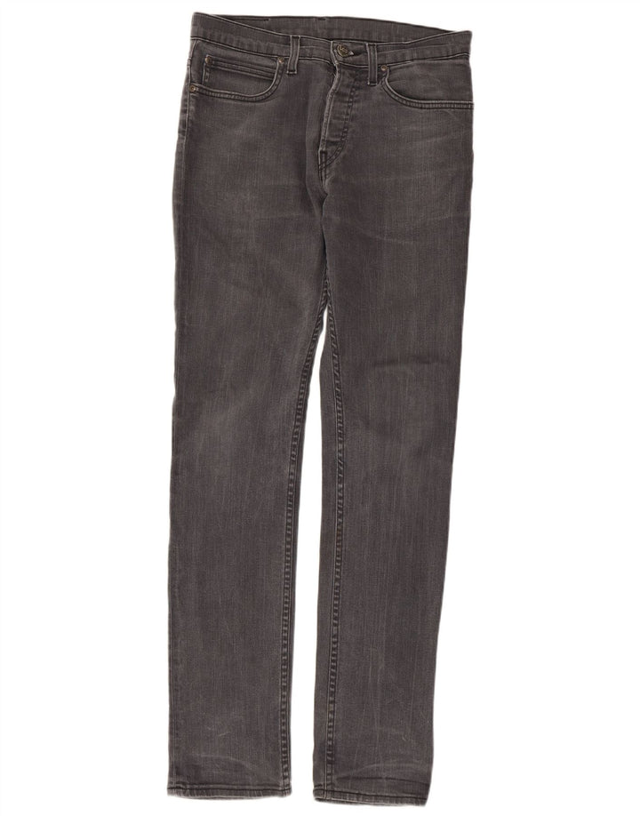 LEE Masculino Jegger Straight Jeans W30 L32 Algodão Cinza