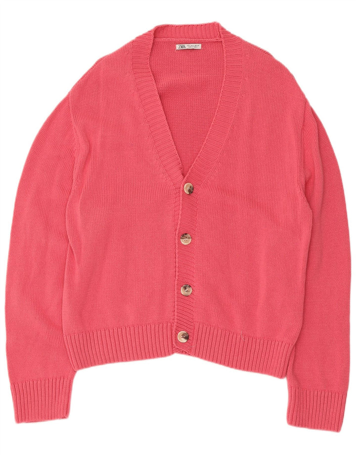 Suéter Cardigan Masculino Zara Pequeno Rosa