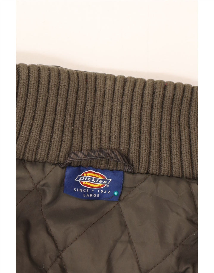 Jaqueta bomber acolchoada feminina Dickies com capuz Reino Unido 14 grande cinza Houndstooth
