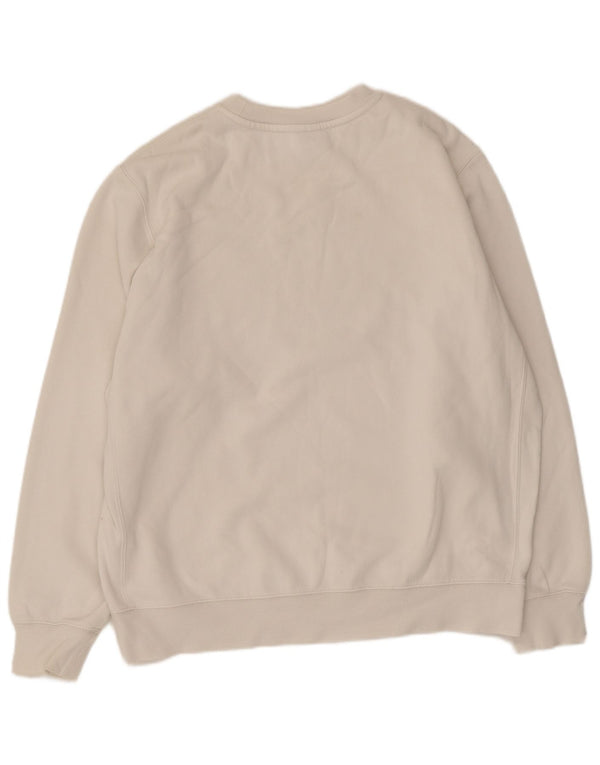 Nike moletom masculino jumper grande algodão branco