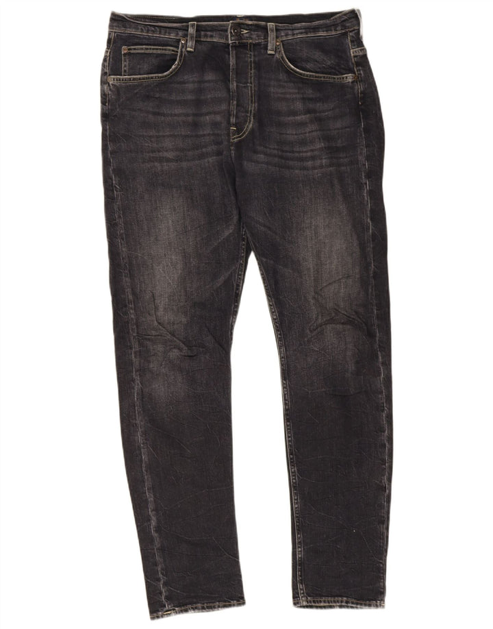 Lee Mens Heath Slim Jeans W32 L32 Algodão Preto