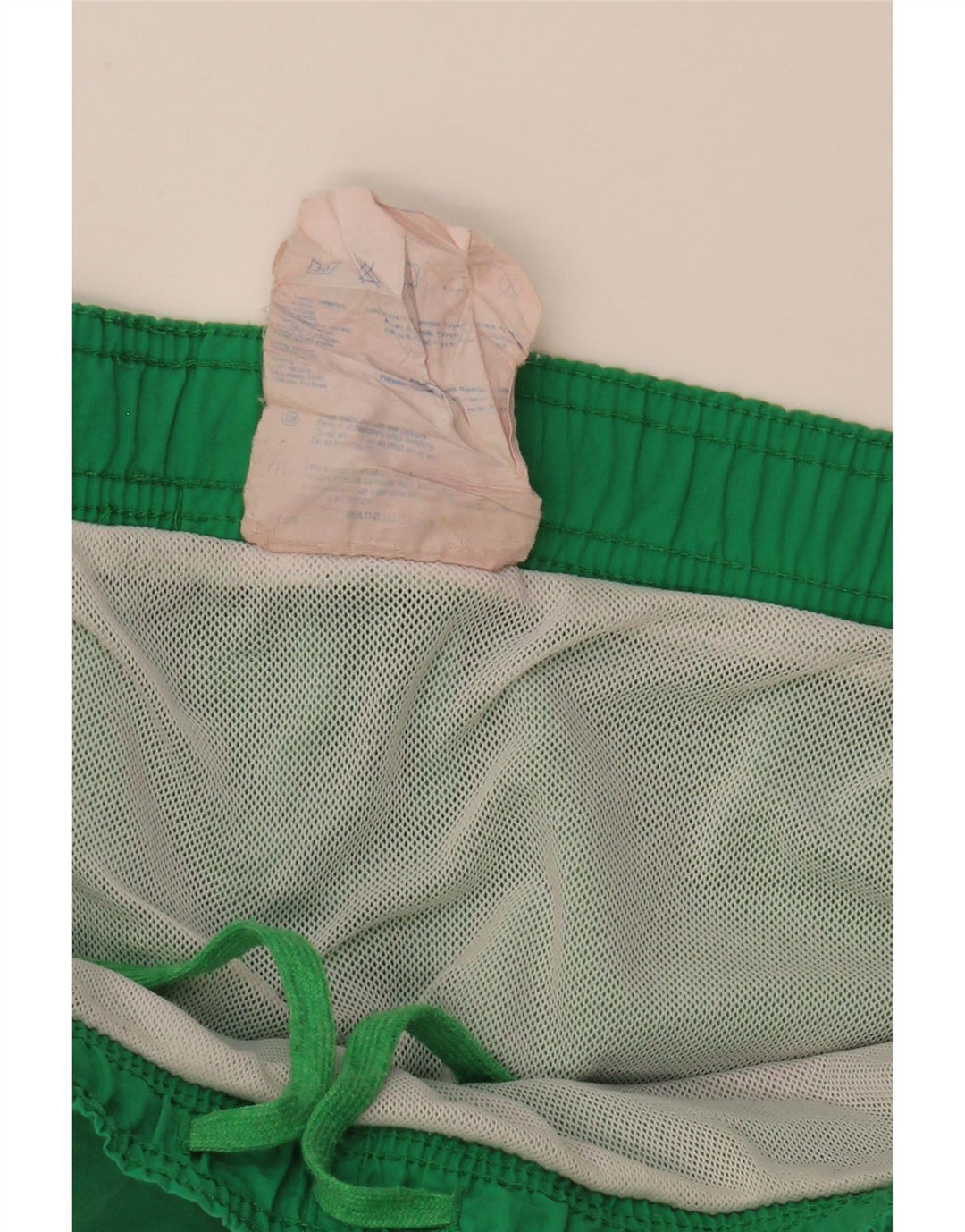 Shorts de natação masculino Champion Graphic grande verde colorblock poliéster