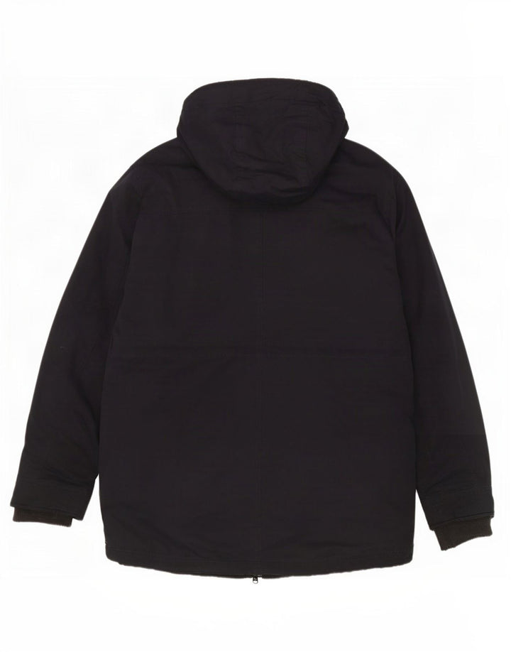 Jaqueta Parka com capuz masculina UK 40 grande poliéster azul marinho da roupa da tripulação
