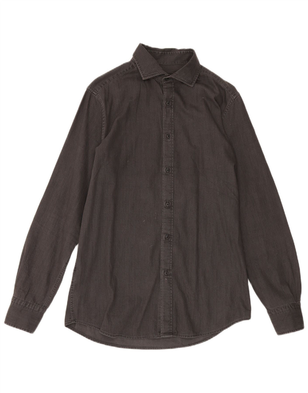 Camisa masculina MASSIMO DUTTI algodão cinza médio