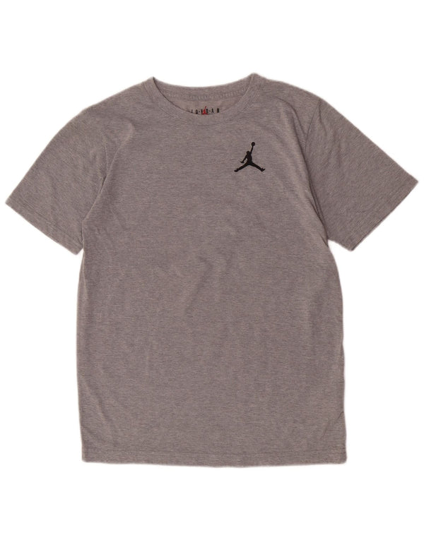 Camiseta Jordan Boys Top 13-14 Anos XL Cinza Algodão Flecked