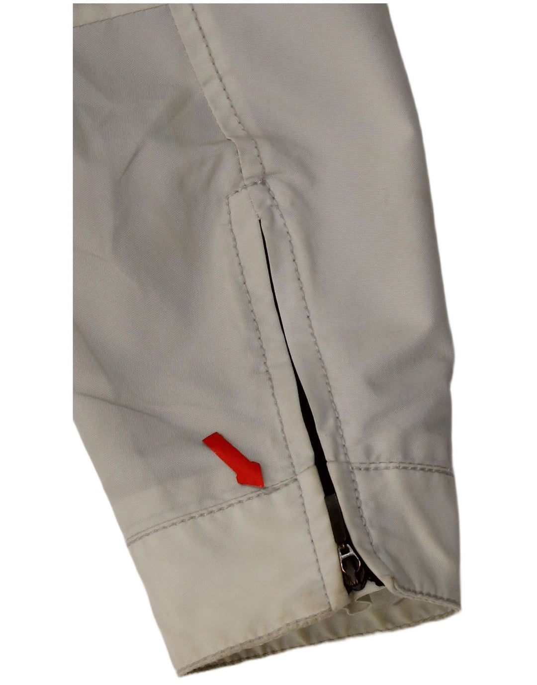 Jaqueta de chuva feminina Refrigiwear UK 14 grande poliamida branca