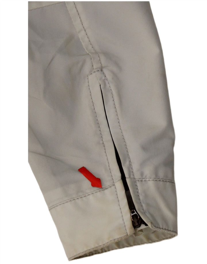 Jaqueta de chuva feminina Refrigiwear UK 14 grande poliamida branca