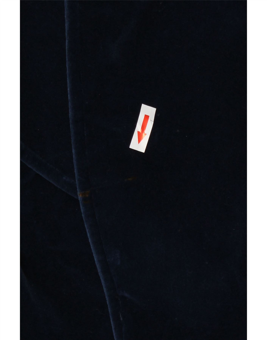 Jaqueta blazer feminina vintage de veludo Reino Unido 12 azul marinho médio