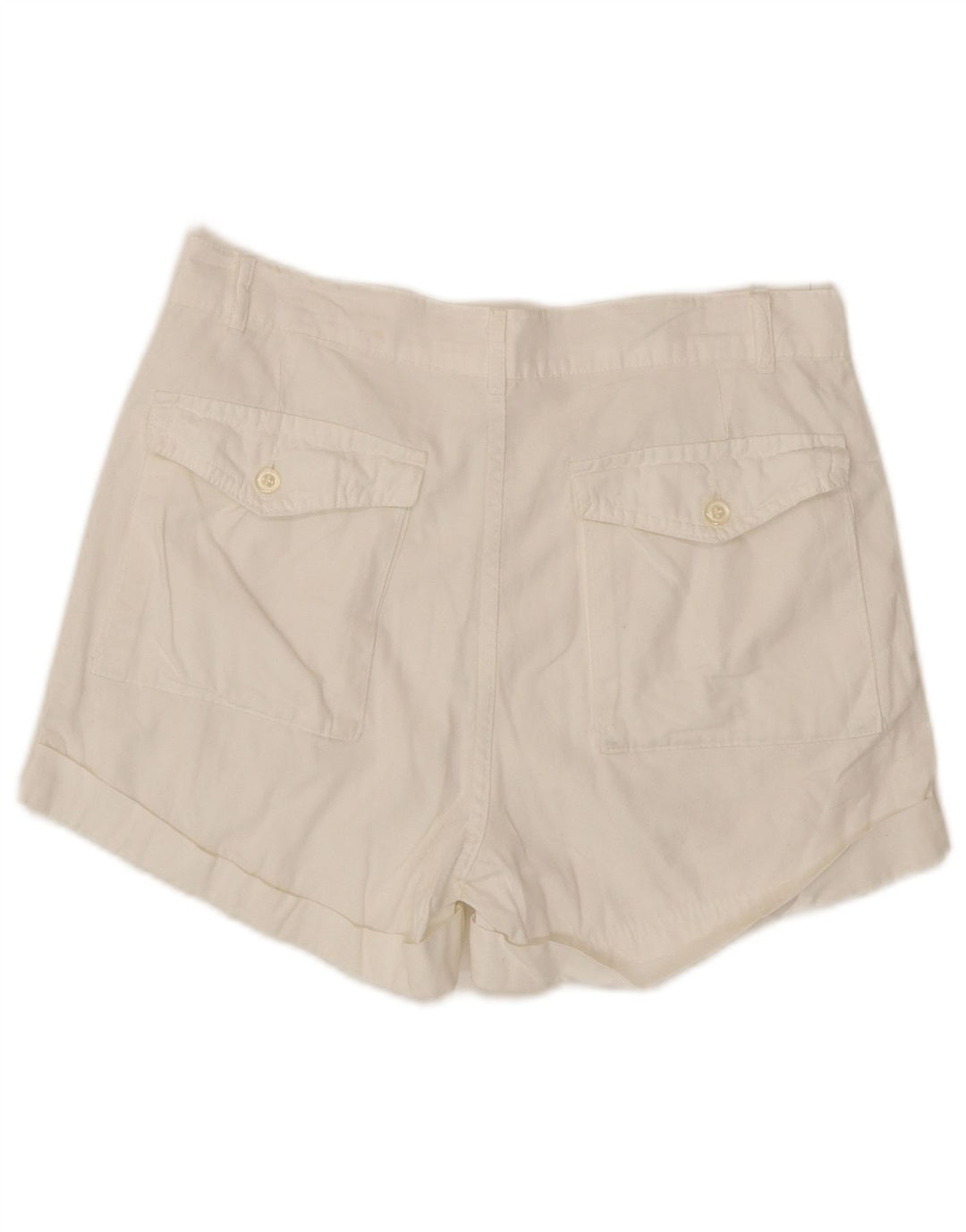 SIX Shorts Cargo Feminino Pegged W30 Médio Branco