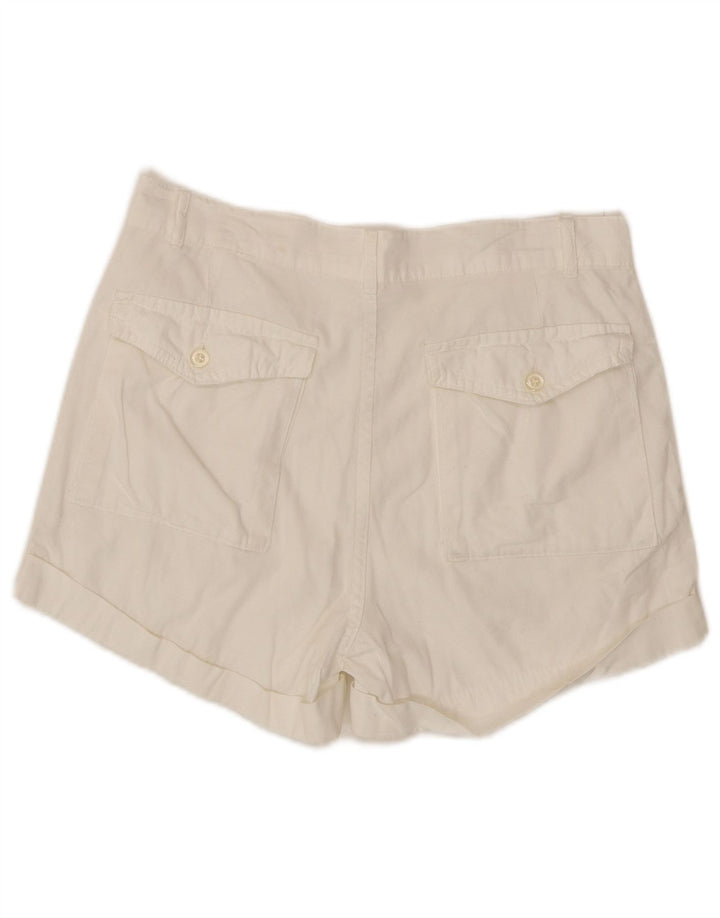 SIX Shorts Cargo Feminino Pegged W30 Médio Branco
