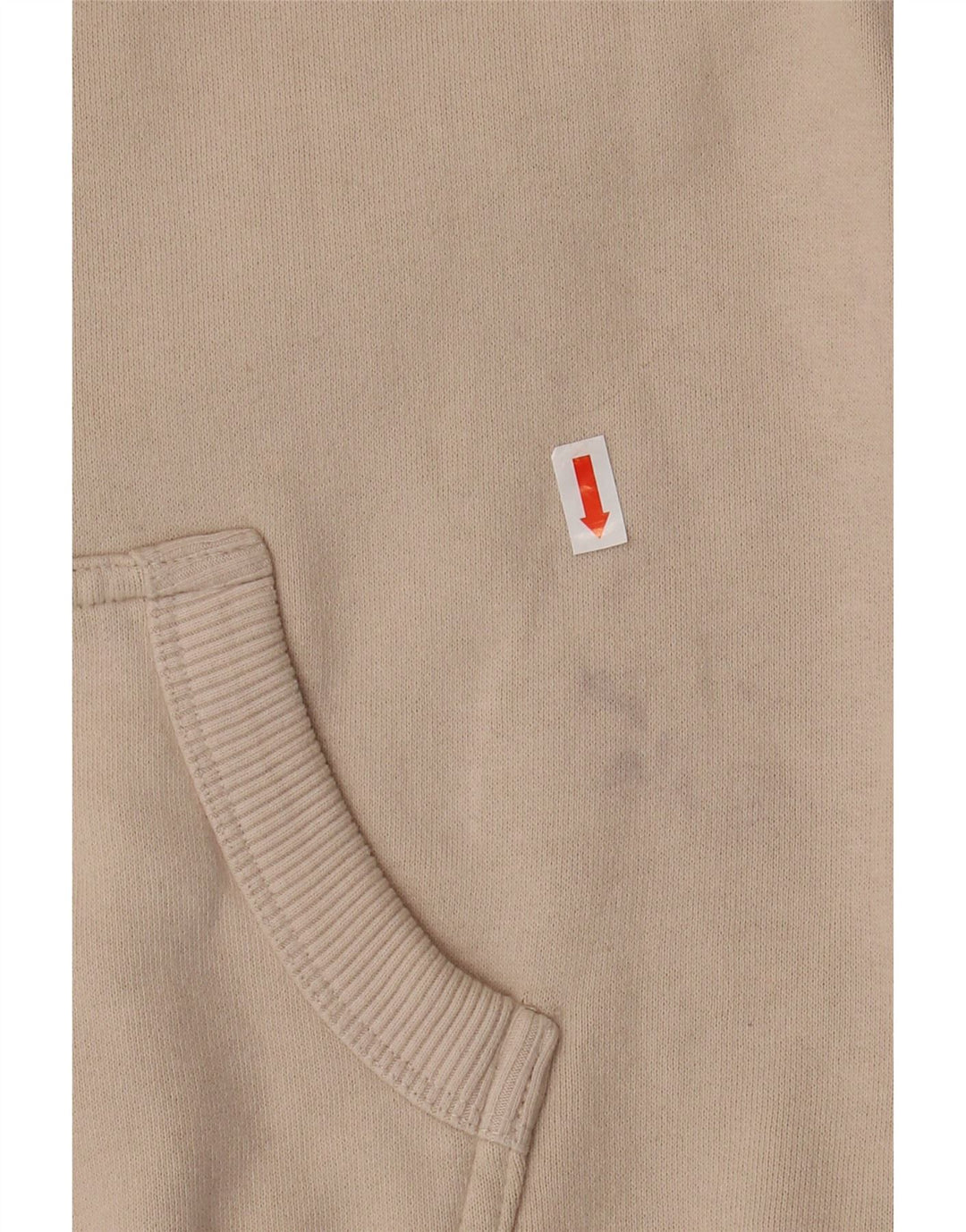 Jumper feminino com capuz gráfico SUPERDRY Reino Unido 8 pequeno algodão bege