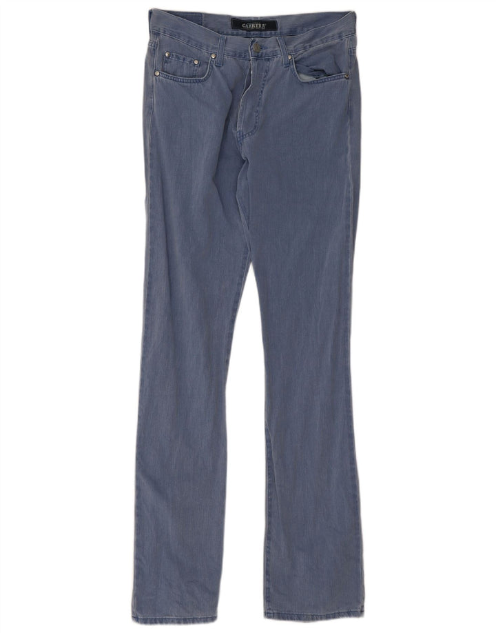 Carrera Mens Bootcut Slim Jeans W31 L34 Azul Algodão