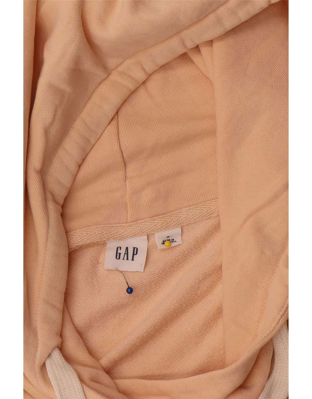Jumper com capuz feminino Gap UK 14 algodão bege médio