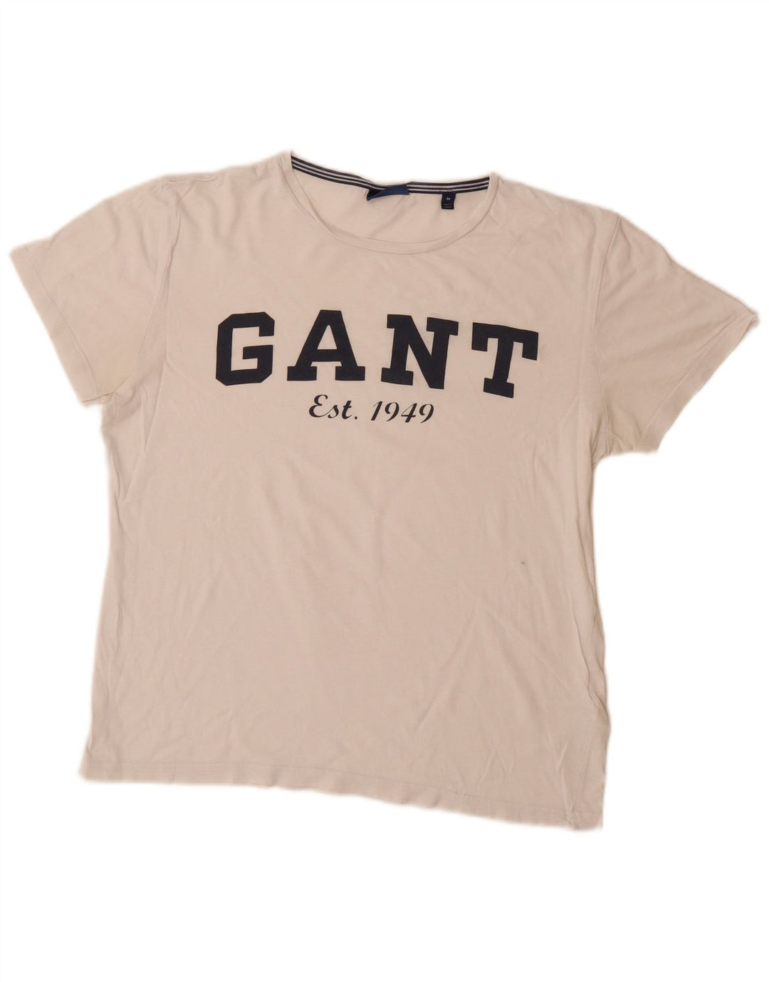 Camiseta feminina Gant com estampa gráfica UK 14 médio off white algodão
