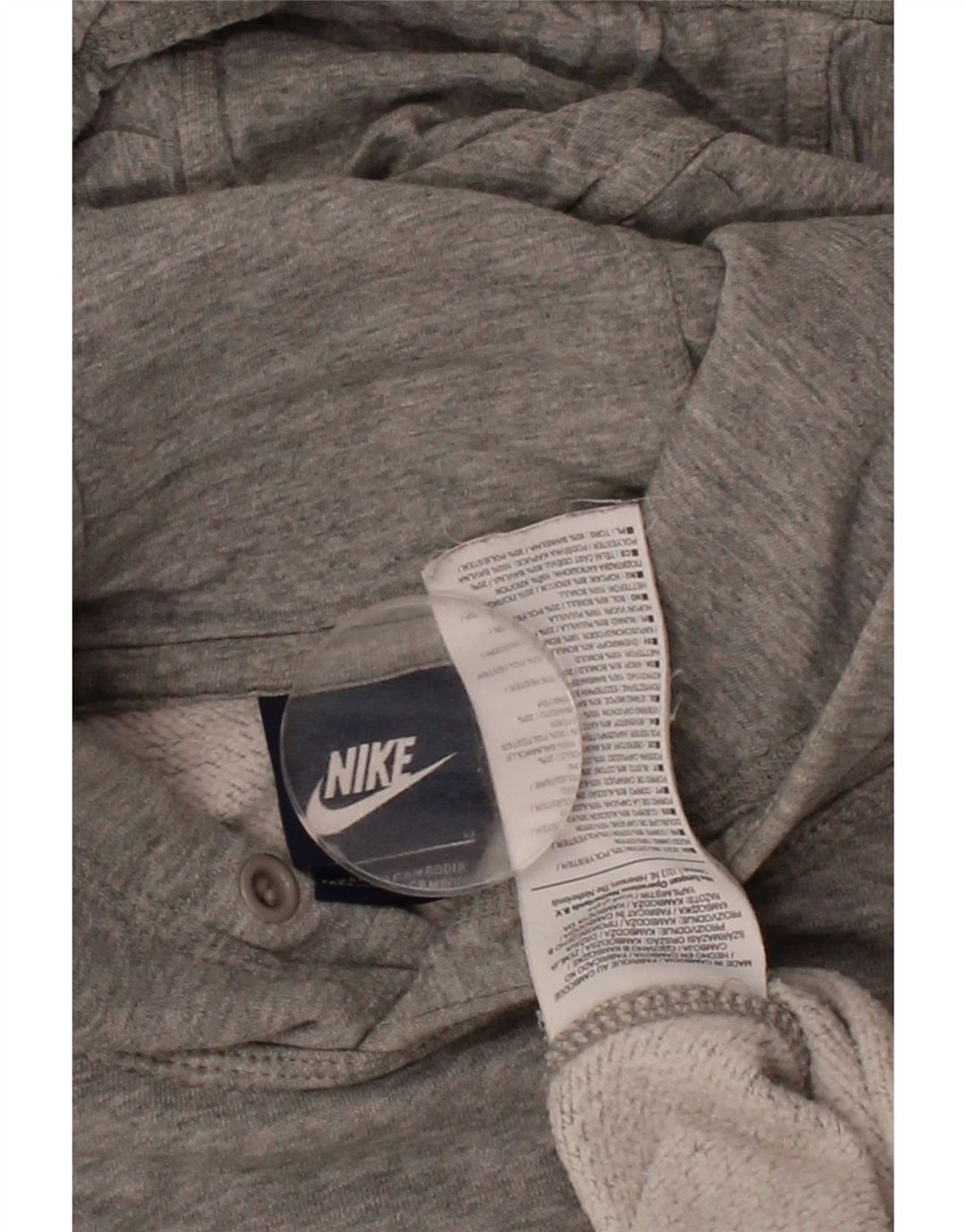 NIKE Mens Graphic Hoodie Jumper Large Grey Cotton Vintage Nike and Second-Hand Nike from Messina Hembry 