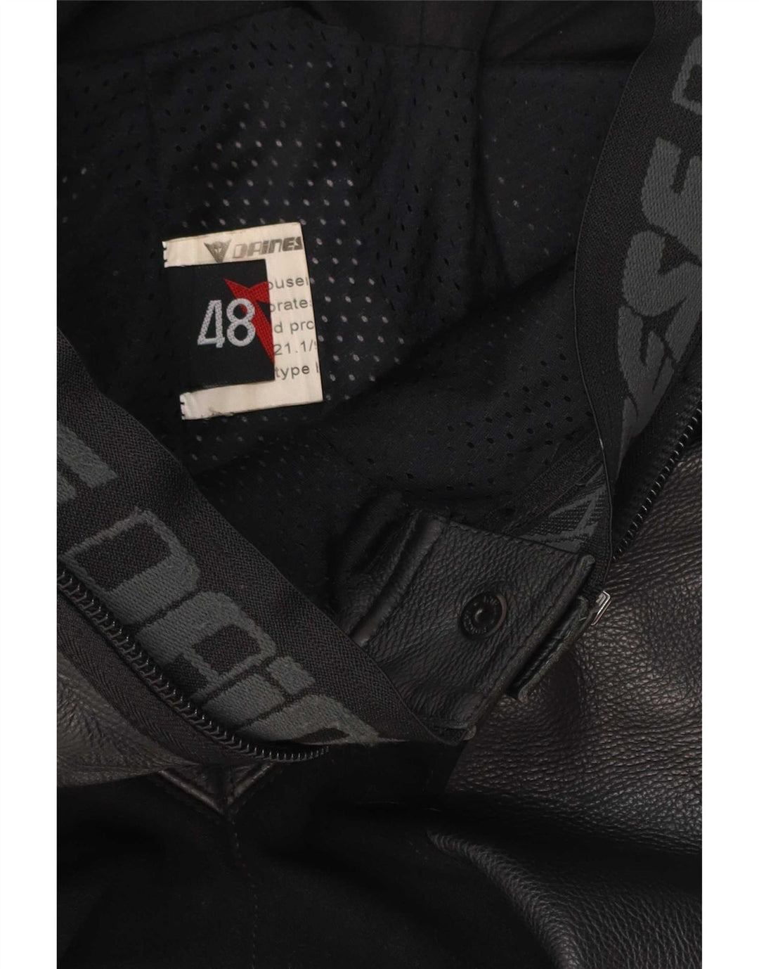 Calça gráfica masculina Dainese IT 48 médio W34 L26 preto colorblock