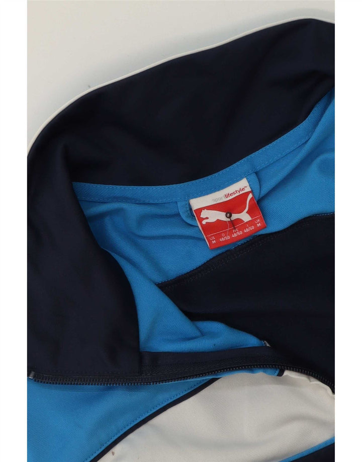 Puma Mens Tracksuit Top Jacket Médio Azul Marinho Colorblock