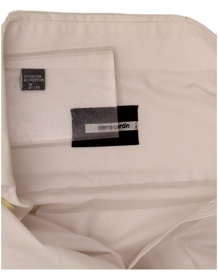 Camisa formal masculina Pierre Cardin tamanho 46 41 grande algodão branco