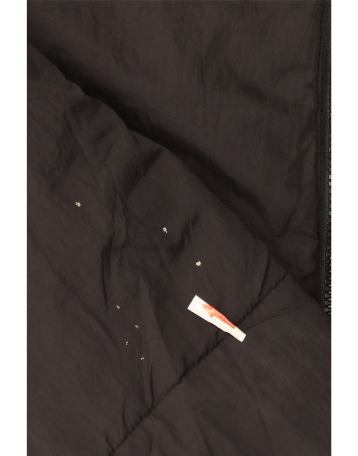 Jaqueta masculina acolchoada com capuz Billabong UK 38 nylon preto médio