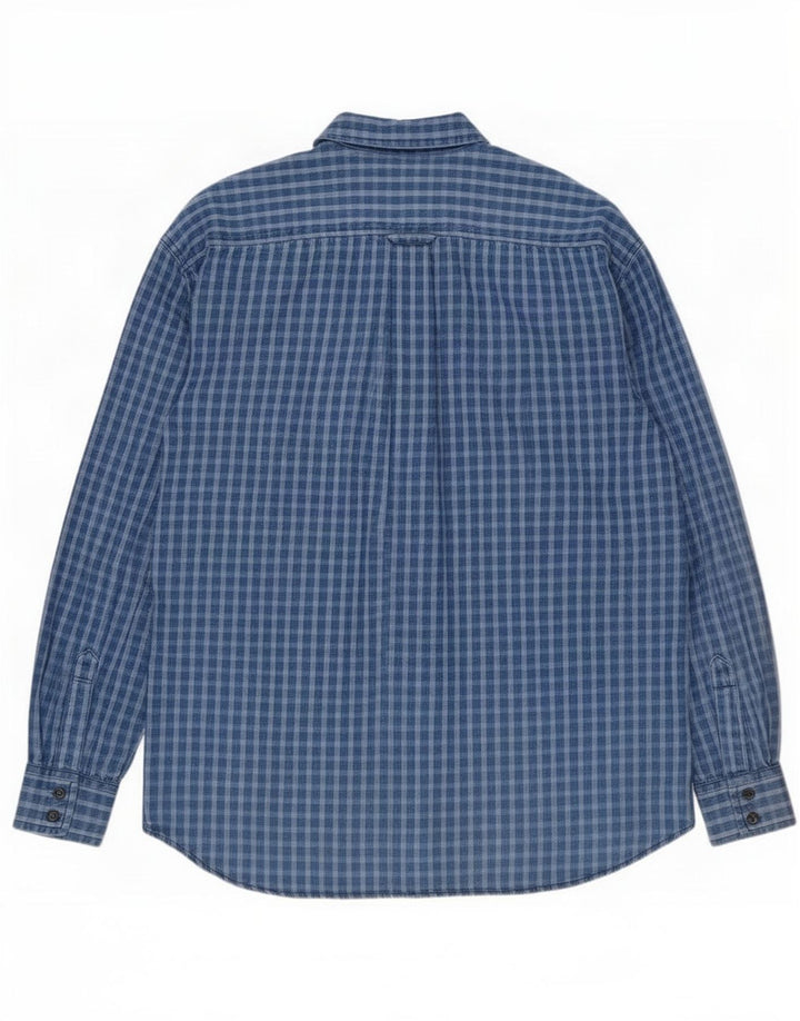 Camisa masculina Lee XL azul xadrez algodão