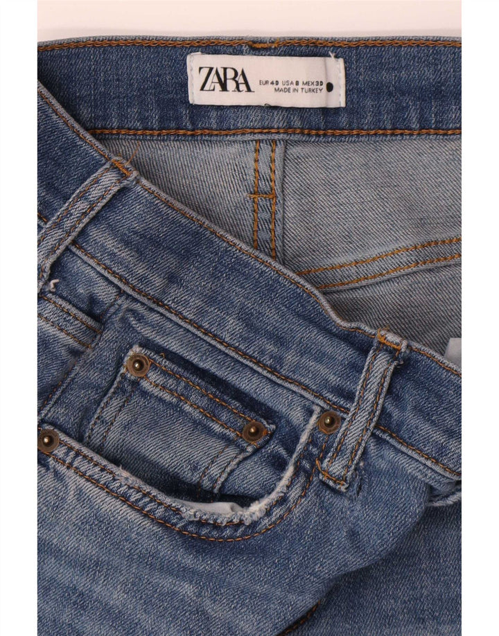 Calça jeans reta feminina Zara EU 40 médio W30 L27 azul