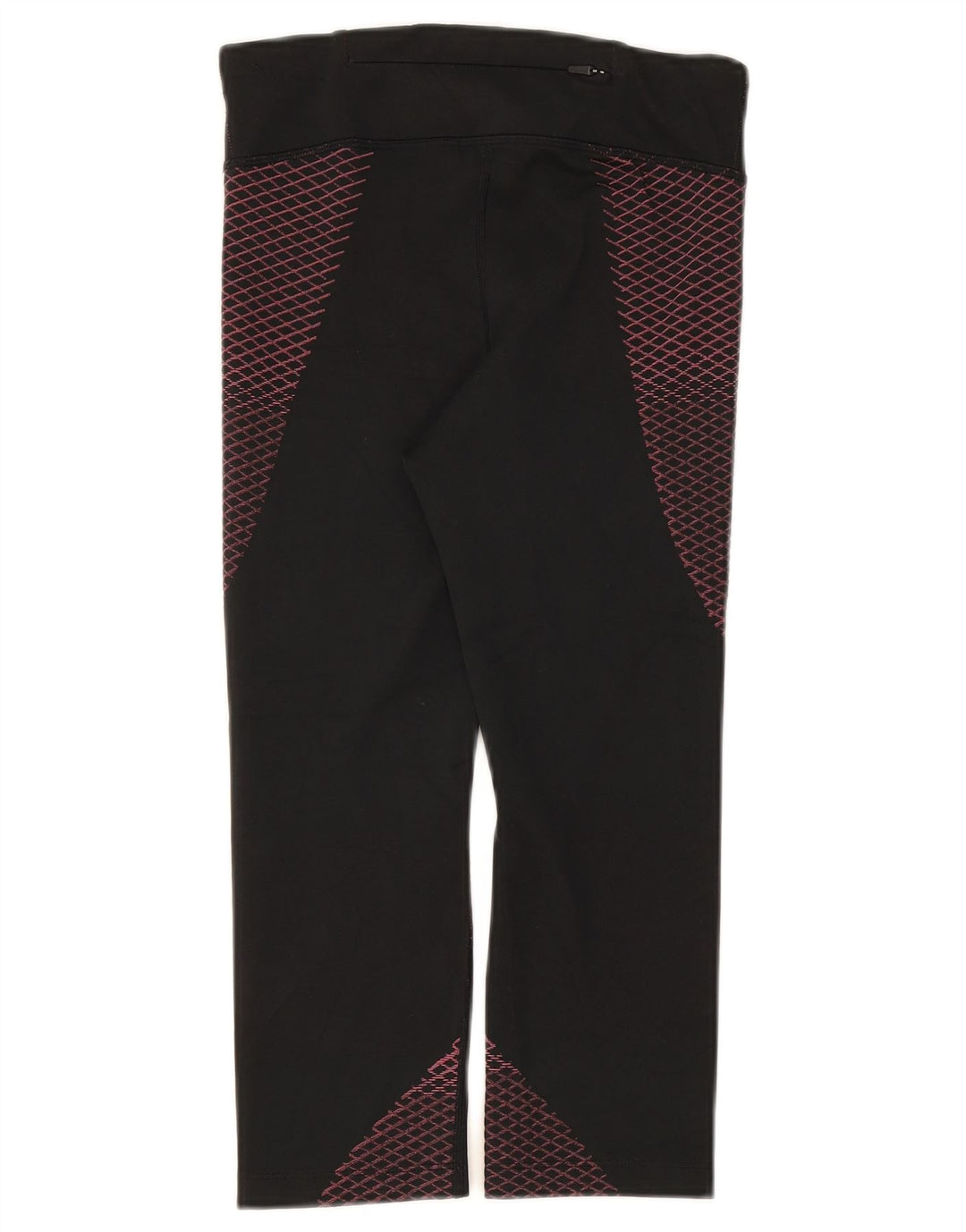 Leggings Nike Dri Fit Capri UK 8 Pequeno Poliéster Geométrico Preto