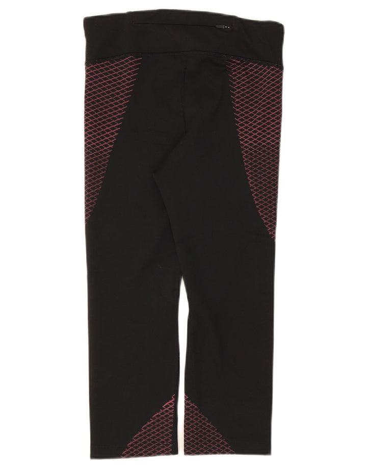 Leggings Nike Dri Fit Capri UK 8 Pequeno Poliéster Geométrico Preto