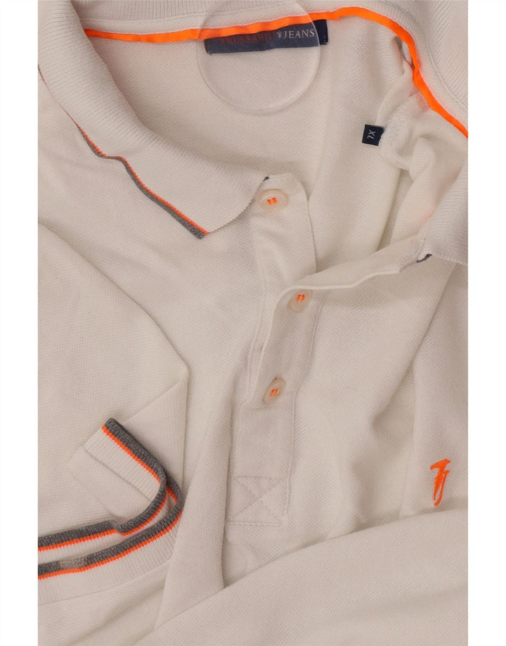 Camisa polo masculina Trussardi Jeans XL branca
