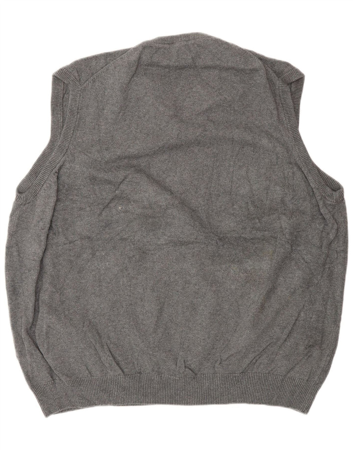 Regata masculina de ajuste regular Marks & Spencer 2XL algodão cinza