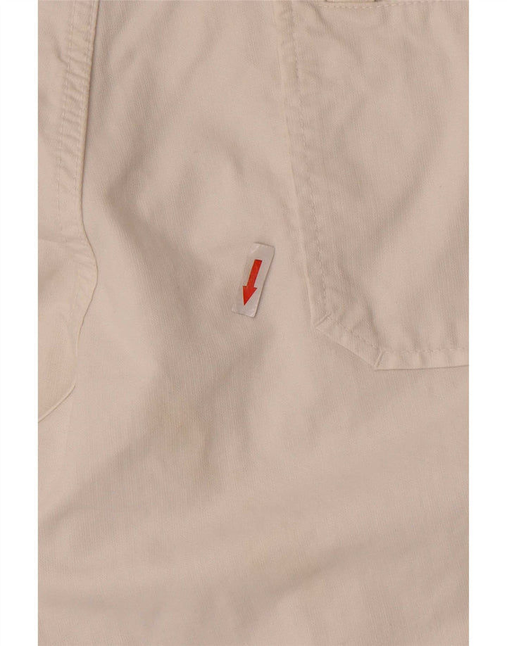 Datch Mens Casual Shorts W33 Medium White Cotton