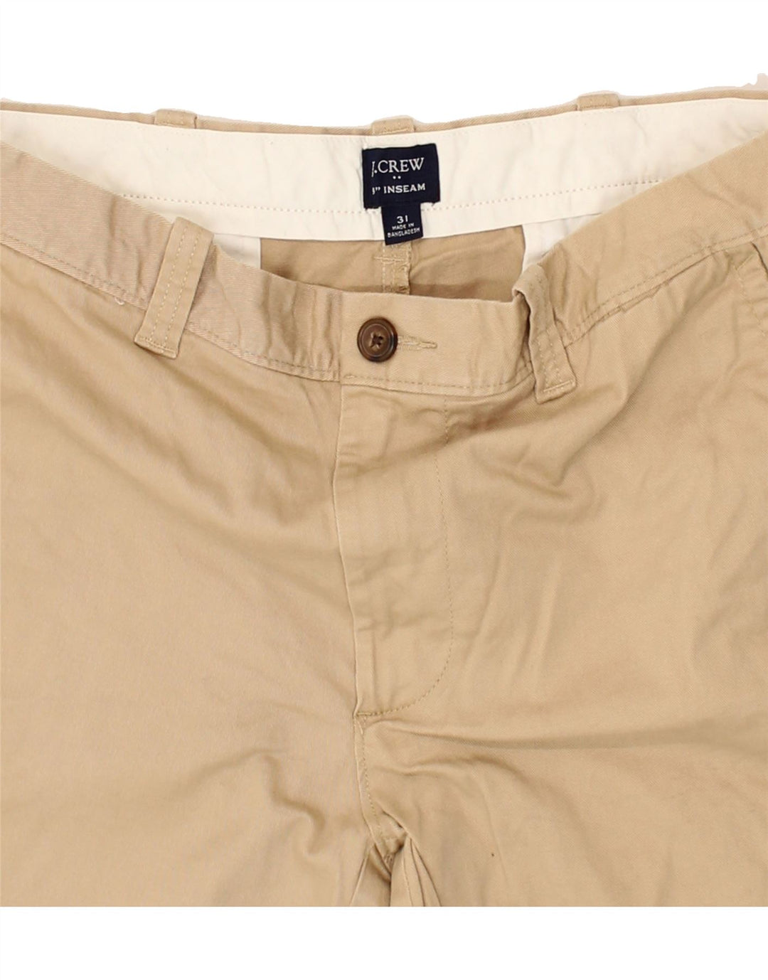 J. CREW Mens Chino Shorts W31 Medium Beige Cotton Vintage J. Crew and Second-Hand J. Crew from Messina Hembry 