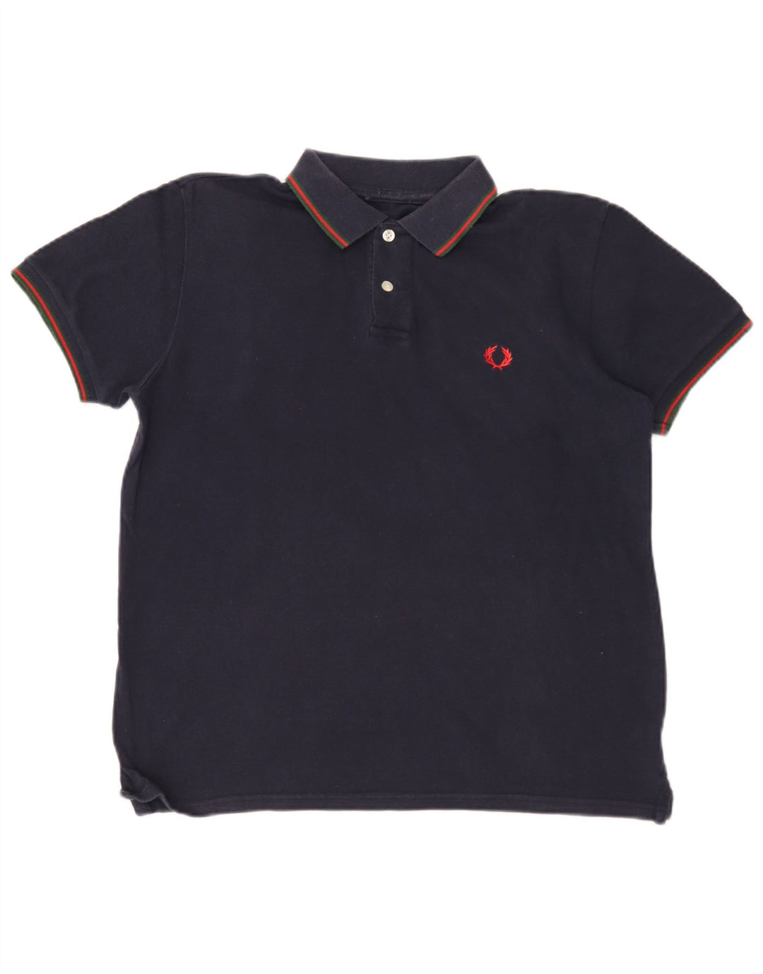 Camisa polo masculina Fred Perry médio algodão azul marinho