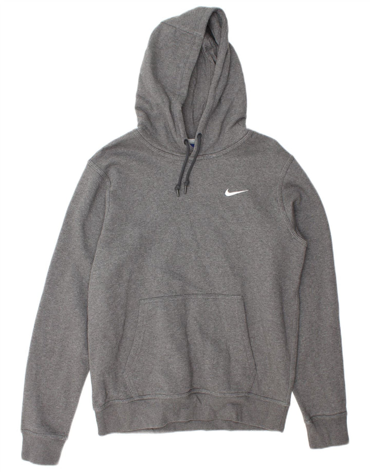 Nike Mens Hoodie Jumper Médio Algodão Cinza