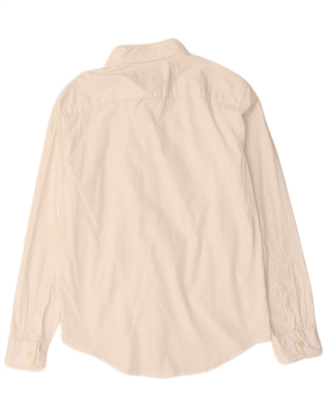 Camisa masculina Abercrombie & Fitch média branca manchada