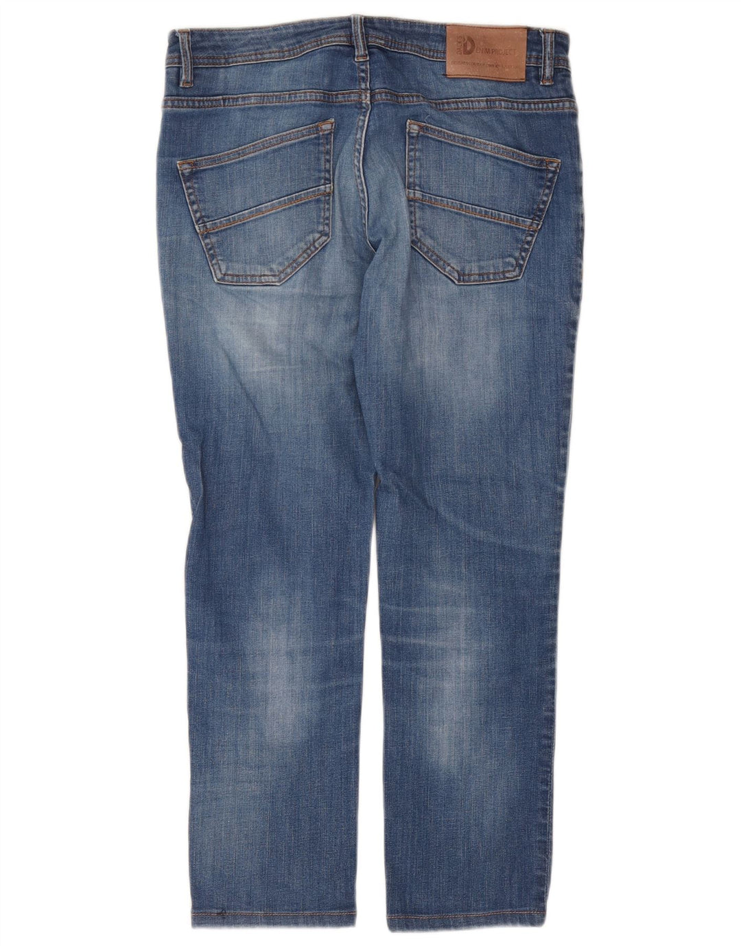 Calça Jeans Feminina Dack's Crop Slim IT 48 XL W32 L26 Azul Algodão