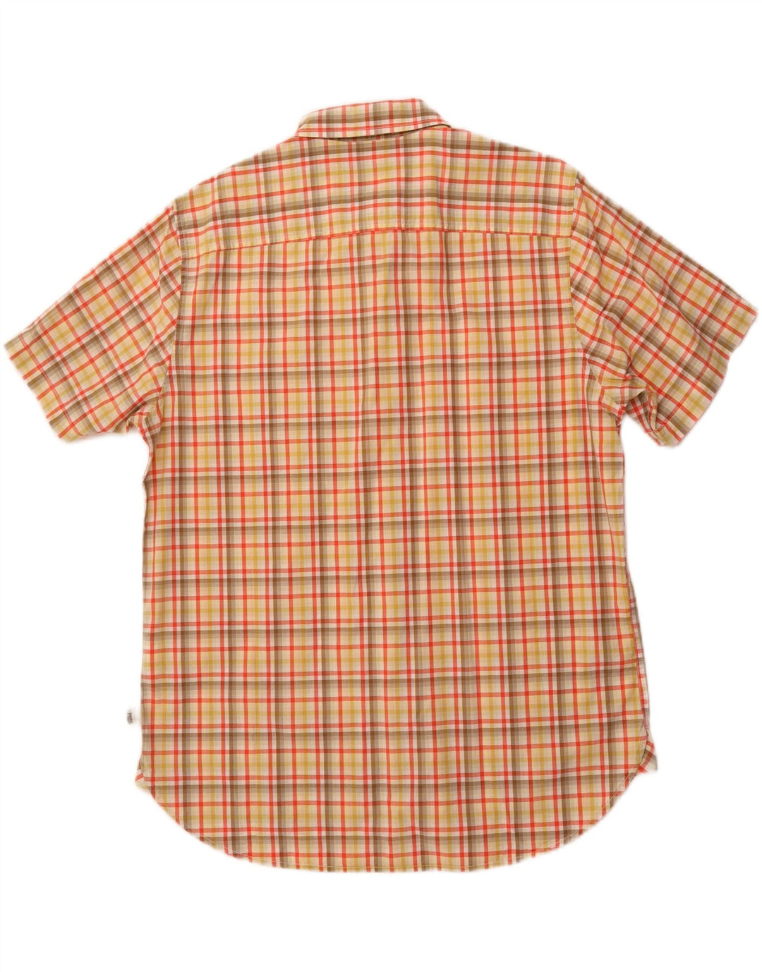 Camisa masculina TIMBERLAND Grant Fit Regular Fit grande xadrez laranja