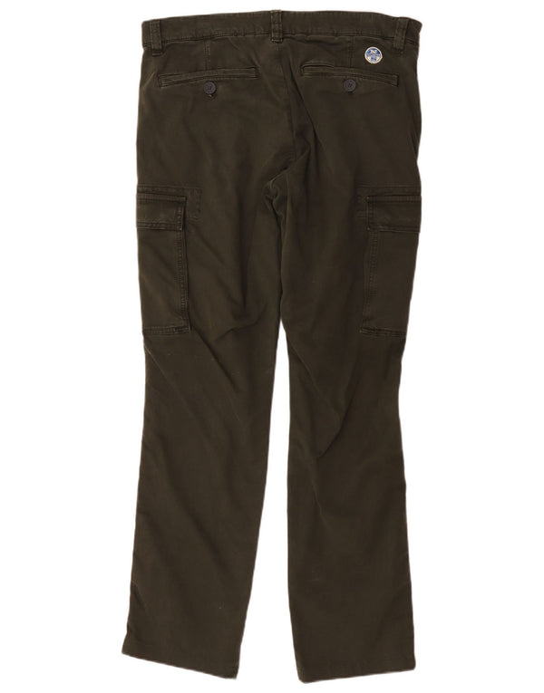Calça cargo masculina reta North Sails W34 L31 algodão verde