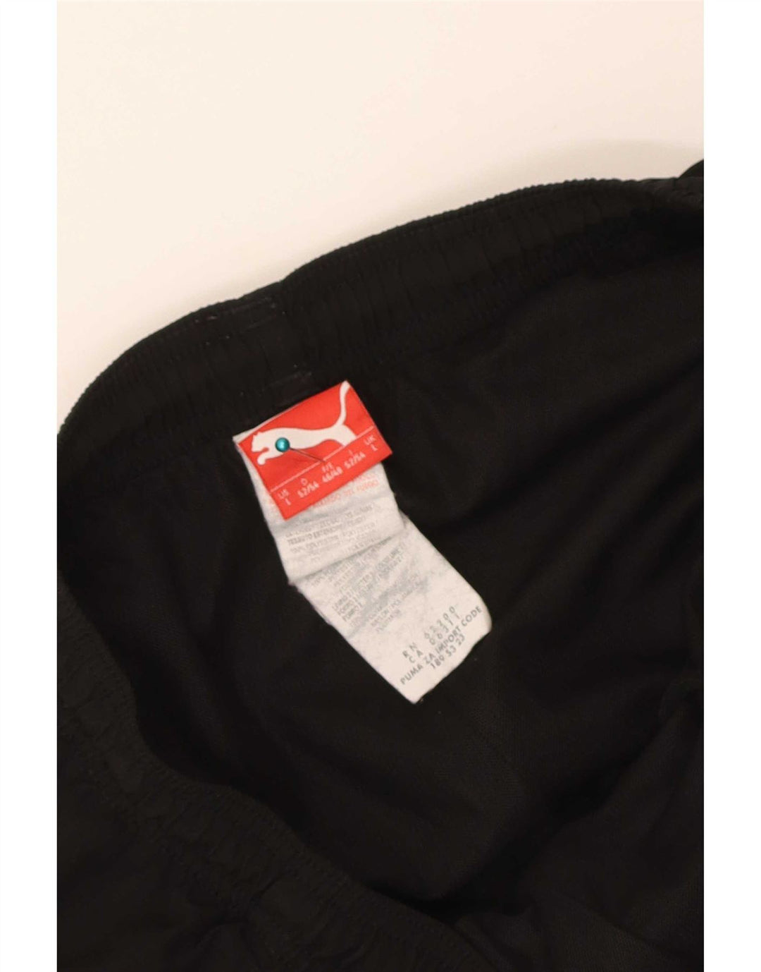 Calça de treino masculina Puma Joggers grande poliéster preto