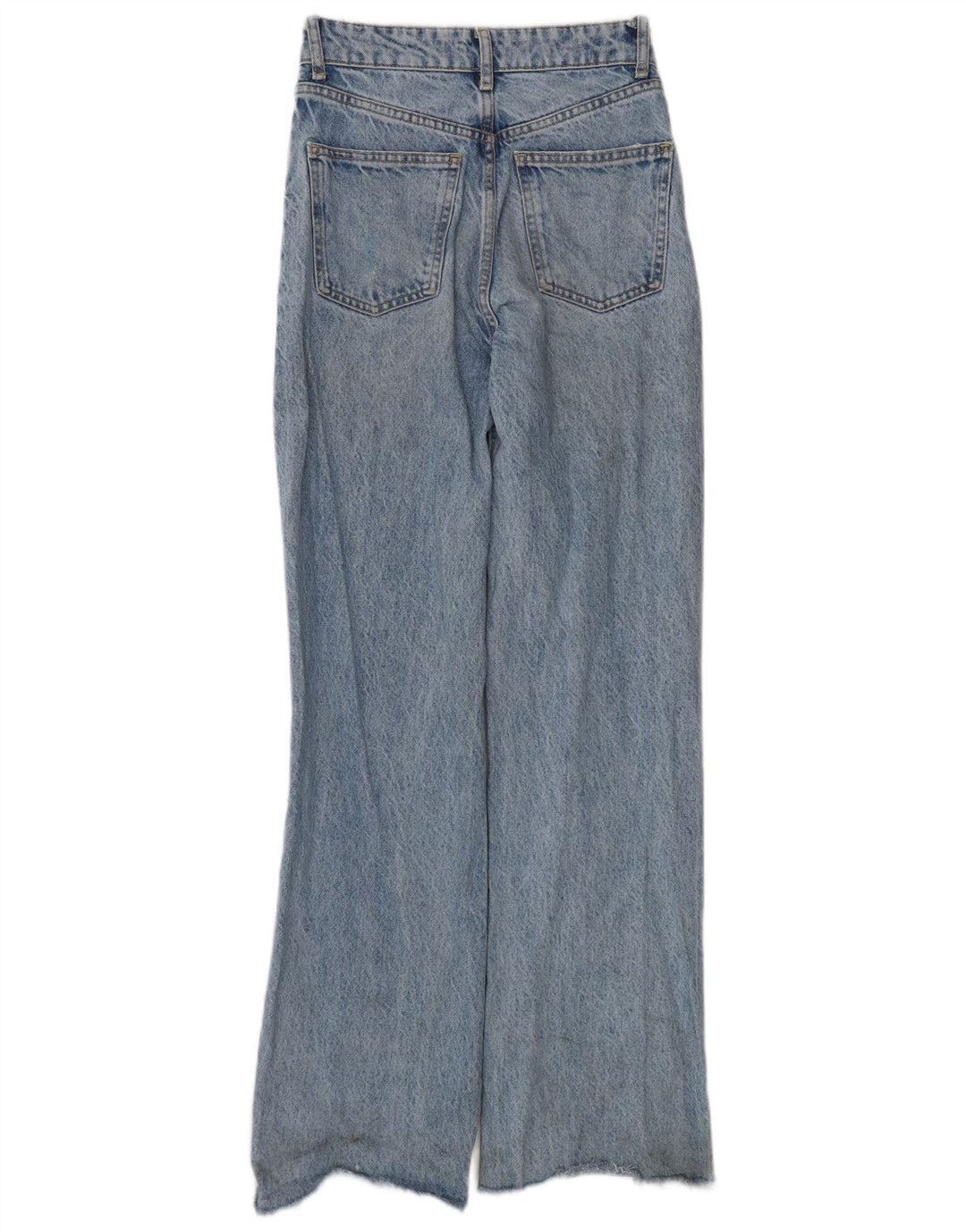 Calça jeans reta feminina Zara EU 34 2XS W24 L34 Azul