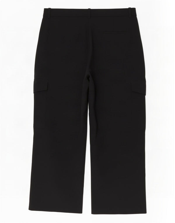Calça cargo feminina de cintura alta Marks & Spencer UK 20 2XL W38 L30 preta