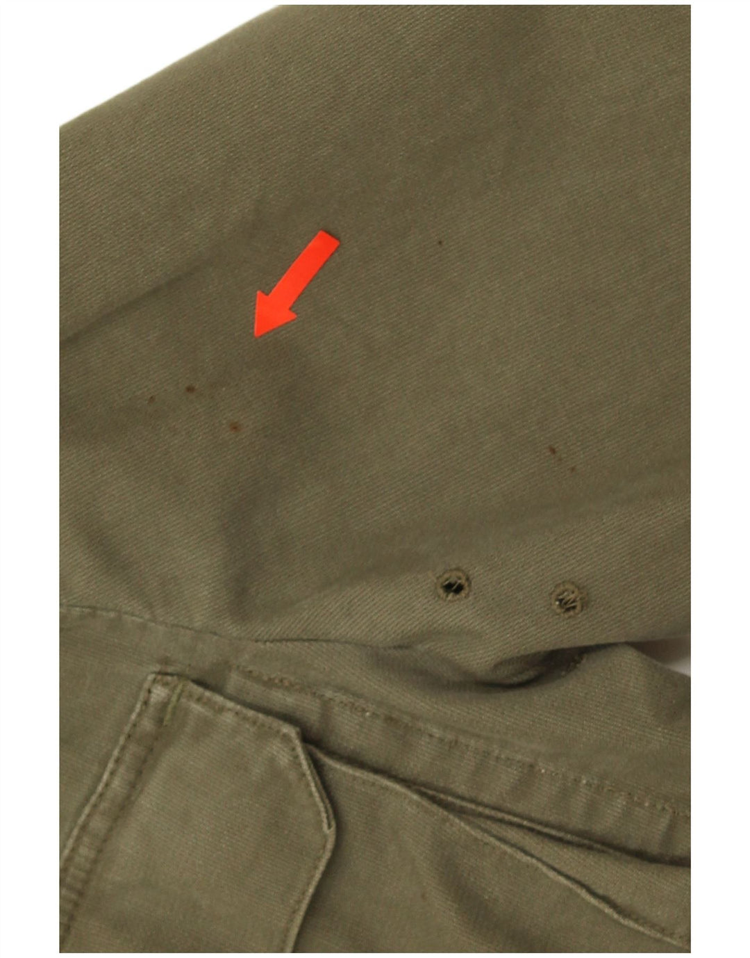 Jaqueta militar masculina vintage UK 38 médio cáqui
