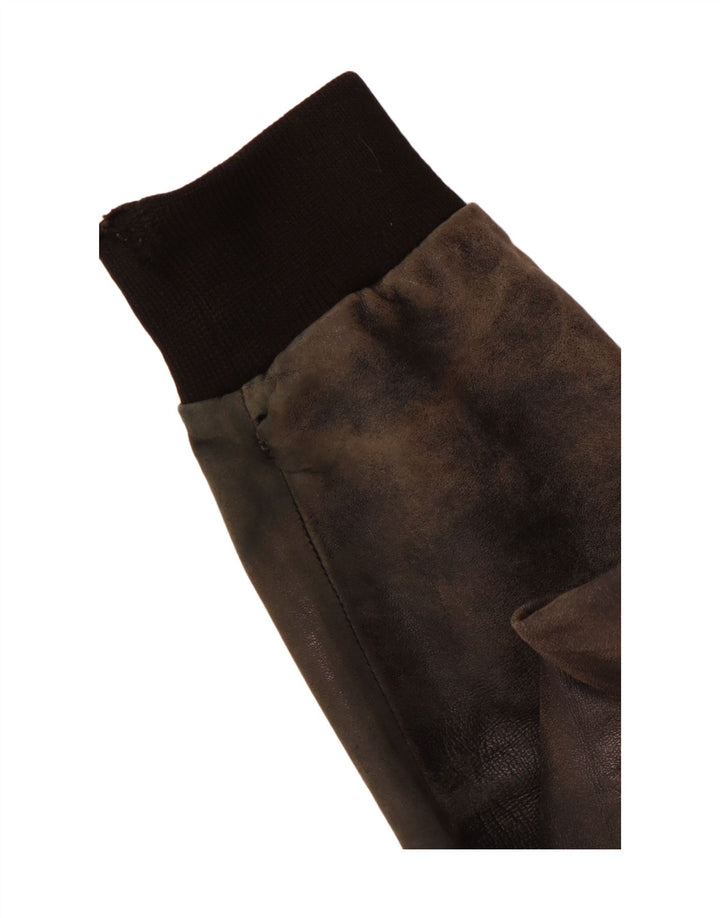 Jaqueta de couro masculina VINTAGE UK 38 média preta