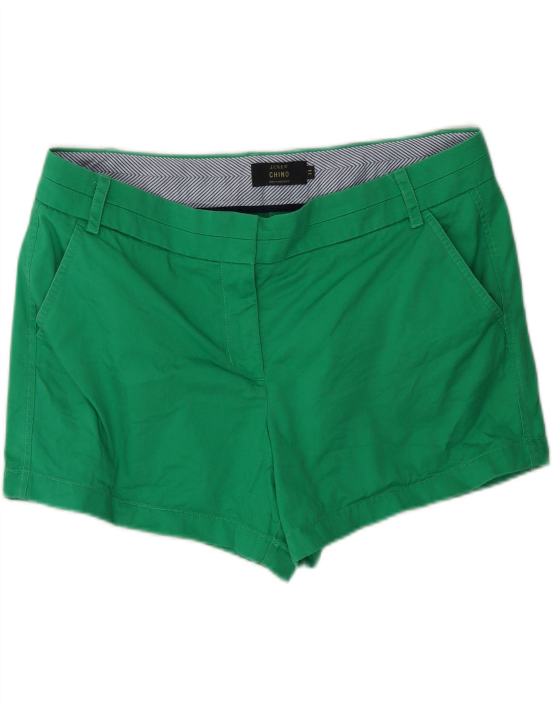 J. CREW Womens Chino Shorts US 14 XL W38  Green Cotton Vintage J. Crew and Second-Hand J. Crew from Messina Hembry 