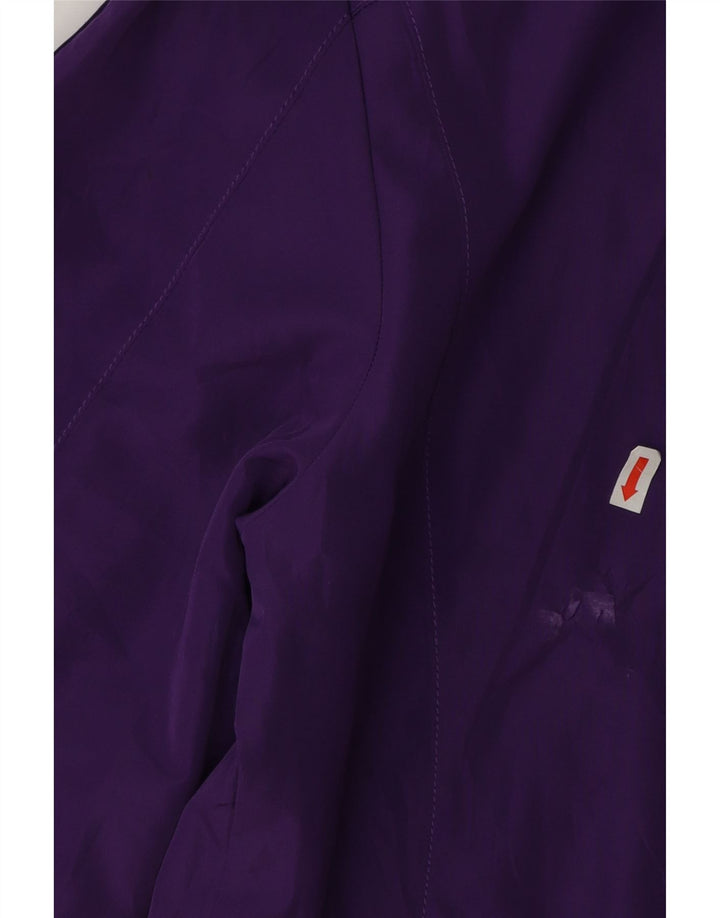 Adidas Womens Rain Jacket UK 14 Grande Roxo Poliéster